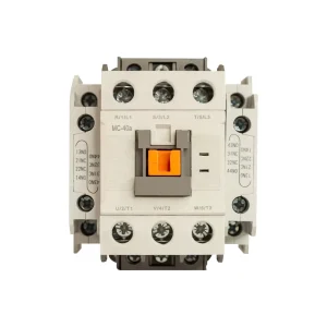 AC Contactor AC220V 50 60Hz 3Pole MC 40a MC Series Electromagnetic Contactor Model White Grey Color for AC System