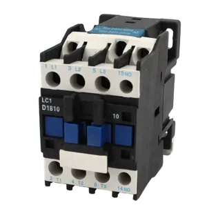 AC Contactor AC220V Coil 18A 3-Phase 1NO 50/60Hz Motor Starter Relay LC1 D1810 Black