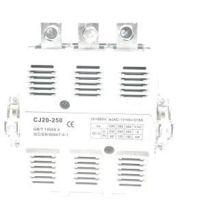 AC Contactor CJ20 250A Products 220v50 60hz High Quality Silver Point
