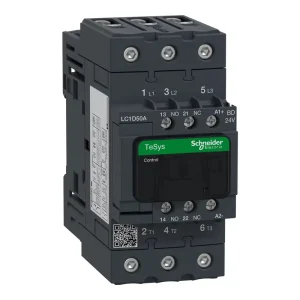 AC Contactor LC1D40M7 F7 Q7 TeSys Deca Nonreversing 50A 40HP at 220V/230V AC up to 100kA SCCR 3 Phase 3 NO