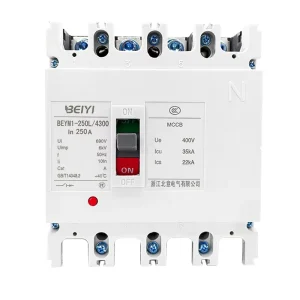 AC DC Circuit Breaker MCCB 200amp 4 Pole MCCB