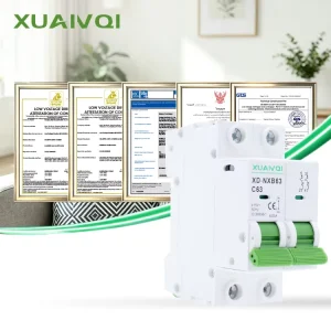 AC Electrical MCB 1/2/3/4 Pole 230V 400V 6KA Miniature Circuit Breakers Air Switch 6A 10A 16A 20A 32A 40A 50A 63A with CE
