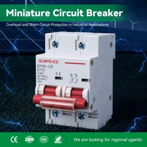 AC MCB CE 10KA 415V 1P 2P 3P 4P 63A 80A 100A 125A Miniature Circuit Breakers Din Mounting Home Use