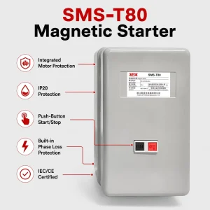 AC Magnetic Starter Motor Starter 220V 380V 50 60Hz 3 Phase 3KW 5KW 7.5W 9KW 11KW 15KW 45KW DOL with Thermal Overload Relay