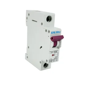 AC Mini Circuit Breaker 63A 1 Pole 120V 240V DIN Rail Mount MCB Thermal Magnetic Trip Solar AC Disconnect Switch