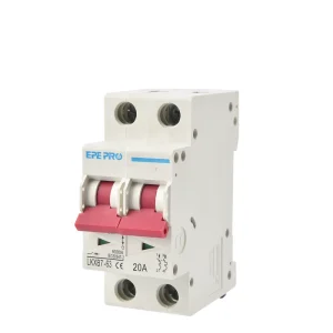 AC Mini Circuit Breaker 63A 2 P 120V 240V DIN Rail Mount MCB Thermal Magnetic Trip AC Disconnect Switch for Electrical Protect