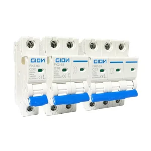 AC Miniature Circuit Breaker MCB up to FK6-63 63A 415VAC Low Voltage Circuit Breaker Rail Installation
