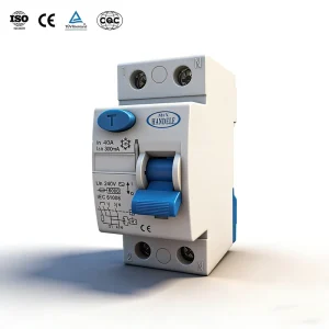 AC RCCB Current Circuit Breaker 63A Mini Earth Leakage Circuit Breaker Rccb Miniature Circuit Breaker