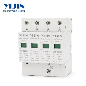 AC SPD 1P/2P/3P/4P 220V 20kA House Surge Protector Protective Low Voltage Arrester Device