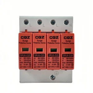 AC SPD 3P+N Solar System Surge Protection Devices Surge Suppressor Spike Suppressors