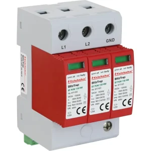 AC Surge Protection Device SPD Split Phase 120V 240V 150V 300V Lightning Protector 50kA T1 Type 3 Wire Ground Neutral