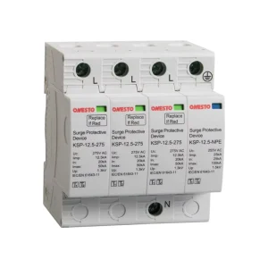 AC Surge Protection Device Type 1 Type 2 3P+N AC SPD 275V 320V Surge Arrestor 12.5kA Lightning Arrester