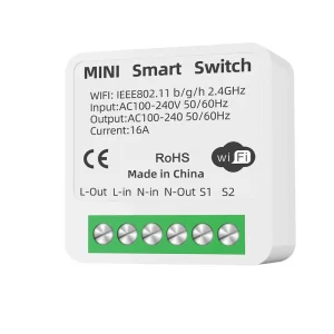 AC220V 1CH WiFi Switch Mini Smart Light Wireless Remote Control Breaker Switch Smart Home APP Voice Control