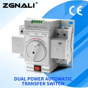 AC230V 50 60HZ 2P 63A CB Grade Micro Break Dual Power Automatic Transfer Switch