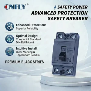 AC240V NT50 Circuit Breakers 2P1E 2P2E 10A 15A 20A 30A 40A Safety Breaker Short Circuit Protection