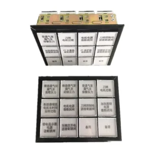 AD11 30ZH Indicator Lights Random Multi Color LED Waterproof 22mm Mounting 3 Rows 4 Columns Square Flash Plastic Pilot Assembly