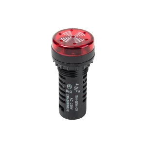 AD11 Series 22mm Dia Red Flash LED Buzzer Round Signal Indicator Light