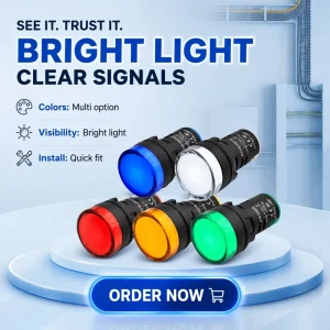 AD16 22DS AC DC 12V 24V 110V 220V LED Colorful Panel Indicator Light 22mm LED Signal Pilot Light Indicator Lamp