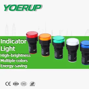 AD16-22DS High Brightness LED Power Indicator Lamps Panel Mount 22mm 12V 24V 220V 380V AD16 pilot Lights signal Indicator