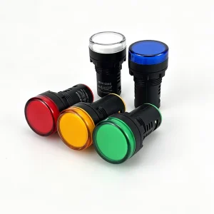 AD16-22DS Panel Mount 22mm LED AC/DC24V 110V 220V 380V Equipment Signal Pilot Lamp Indicator LED Lamps 5 Colors