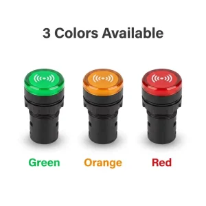 AD16 22SM 22mm Red LED Power Indicator Light IP67 Rated Plastic Screw Terminal AC DC 220V 380V 24V 12V LED Display 50000