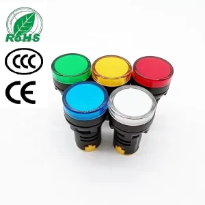 AD56-22DS 22mm Power Indicator LED High Light Polit Lamp 6V 12V 24V 48V 63V 110V 220V Switchgear Orange Plastic Indicator Light