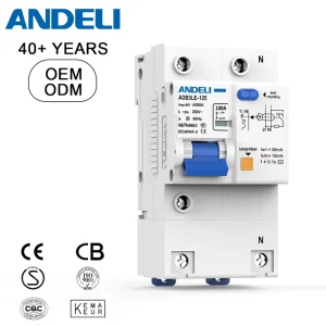 ADB3-125LE-1P Miniature Industrial 125A Breaking Capacity Plastic Copper Earth Leakage Circuit Breaker