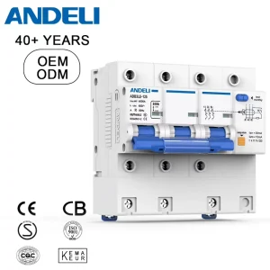 ADB3 125LE 3P 100amp Mini Earth Leakage Circuit Breaker Copper Plastic Protective Industrial Electronic Household