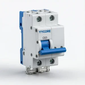 ADB3-63 MCB 2 Pole 6A-63A Miniature Circuit Breaker 10kA Breaking Capacity AC 230/400V DIN Rail IEC 60898-1