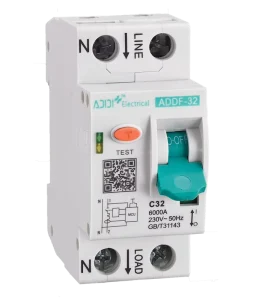 ADDF-32 16A AFDD+MCB B-Curve Circuit Breaker Protector 6KA Breaking Capacity 240V/230V IP20 Protection AFCI