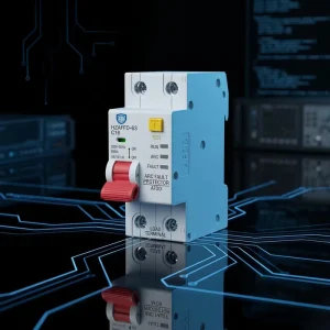 AFDD DC Arc Fault Circuit Breaker 63A Industrial 4.5kA Breaking Capacity 1 Pole Overload Short Circuit Protection