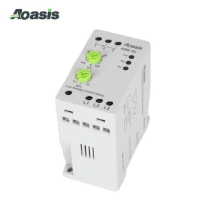 AGK 02 Low Voltage Control Relay 380VAC 3 Phase Delay Time 0.1-10 Sec Adjustable Under Voltage Protection Relay (Non Neutral)