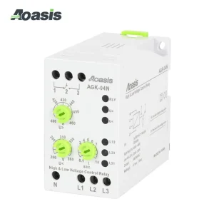 AGK 04N GK 04N 3*380V AC 50 60HZ Din Rail Mount High and Low Phase Sequence Voltage Control Relay (With Neutral)