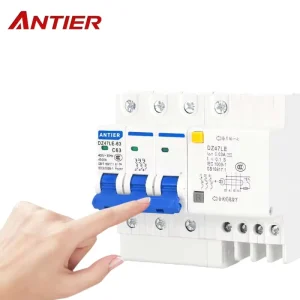 ANTIER RCBO Residual Current Breaker 1P+N 3P+N PV Motor Power Distribution 6kA OEM Packaging