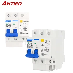 ANTIER RCBO Residual Current Breaker 2P+N 4P+N 10kA 30mA PV Motor Power Distribution Leakage Protection