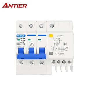 ANTIER RCBO Residual Current Breaker 3P+N 4P+N Type B PV Motor Power Distribution OEM Service Leakage Protection