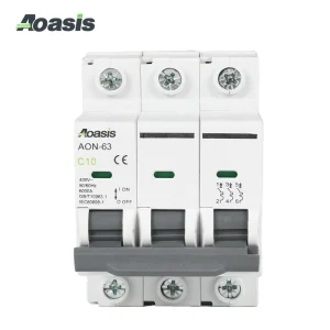 AON 63 3 Pole Mcb Micro Circuit Breaker MCB Circuit Breaker 3 Phase Miniature Circuit Breaker