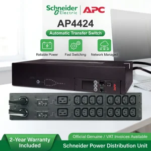 AP4424A Netshelter Rack Automatic Transfer Switch (ATS) 2U 32A Single Phase Data Center Redundant Supply