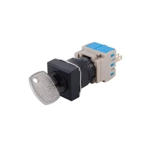 APT LA39-E11YF/L LA39-E Series Square Head Key Selector Switch 2-Position Maintained 250V 5A Industrial Control