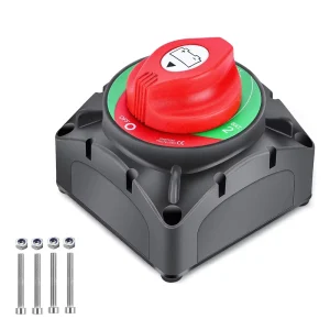 ASW-A720S 600A 1-2-Both-OFF Waterproof 12V DC Battery Disconnect Switch Car Battery Kill Switch for Car & Vehicle Boat