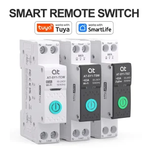 AT Tuya Smart WiFi Circuit Breaker SY1 1P 1-63A Adjustable MCB DIN RAIL Mini Switch Smart Home Wireless Remote Control
