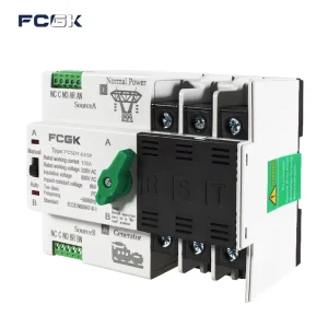 ATS 400V Dual Power Automatic Transfer Switch 100A 3-Pole Electric Industry IP66 Plastic 50/60Hz
