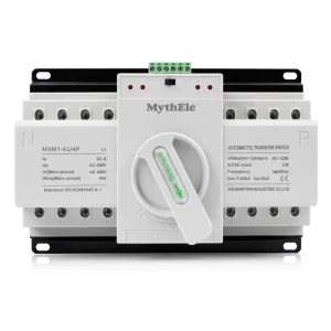 ATS 4P 125A 230V 380V Dual Power Automatic Transfer Switch CB PC Type For Home Solar System