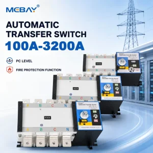 ATS Automatic Changeover Switch Intelligent Generator ATS Switch 4P 100A 160A 300A 400A 630A