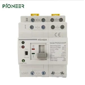 ATS Automatic Transfer Switch Dual Power Changeover Automatic Din Rail Switch for Generator 63A