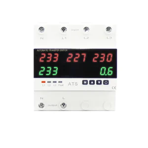 ATS Automatic Transfer Switch Over Under Voltage Protector Phase Selector Uninterruptible Power Supply Overvoltage Current