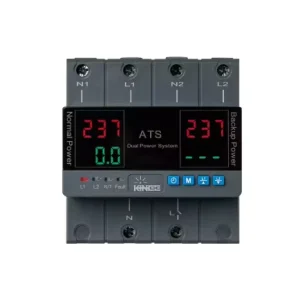 ATS Dual Power Automatic Transfer Switch 2P 230V 63A 100A N&L Double Cut Full Isolation Temperature protection