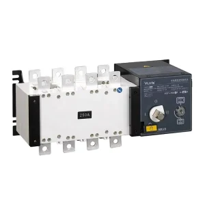 ATS PV System Power Din Solar Power Dual Power Automatic Transfer Switch Changeover Switch 4P 160A AC400V PC Auto Manual