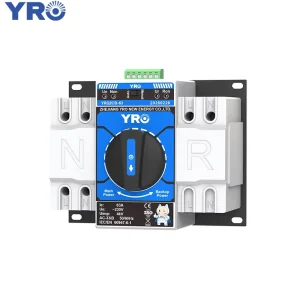 ATS Single Phase 220V Automatic Change Over Switch 2P 63A Dual Power Automatic Transfer Switch Din Rail Switch Gear