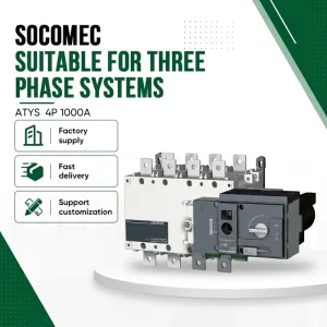 ATYS DTGC Series Dual Power Automatic Transfer Switch ATS Atys 4P 1000A